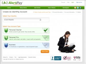AlertPay Registrace 2 - klikněte pro zvětšení